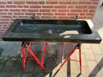 Hardstenen wasbak/wastafel. Leuk voor buitenkeuken., Huis en Inrichting, Ophalen, Gebruikt, 50 tot 100 cm, Minder dan 100 cm
