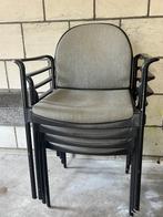 5 stapelbare stoelen, Huis en Inrichting, Stoelen, Ophalen, Overige materialen, Gebruikt, Vier