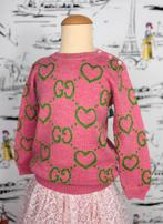 Gucci GG & hearts roze trui maat 104 (450 euro), Trui of Vest, Gucci EU, Customercare@gucci.com, Zo goed als nieuw