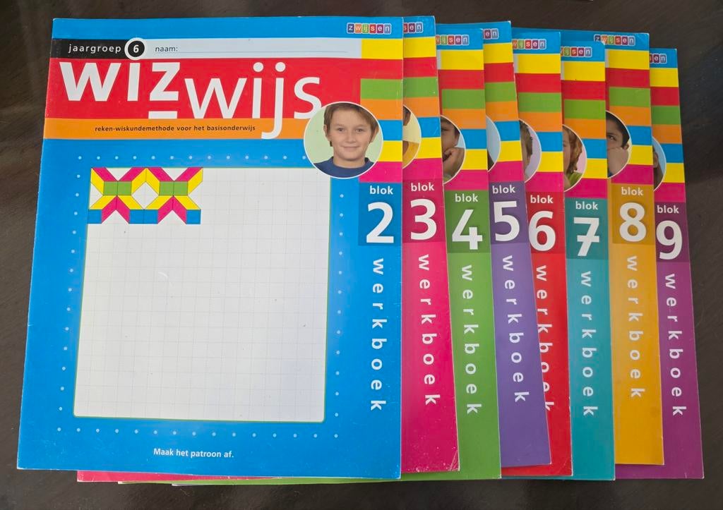 Wizwijs Boekjes 2 t/m 9 Groep 6, Boeken, Gelezen, Wiskunde A, Ophalen of Verzenden, Wizwijs