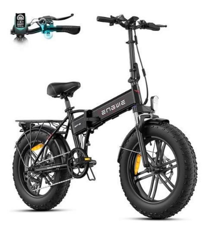 ENGWE EP-2 BOOST Fatbike zwart, Fietsen en Brommers, Fietsen | Vouwfietsen, Nieuw, Ophalen