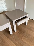 2  geverfde salontafels van ikea, Huis en Inrichting, Tafels | Bijzettafels, Gebruikt, Vierkant, 55 tot 75 cm, Geverfd