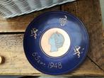 Herinnering emaille bord kroning Juliana 1948, Ophalen of Verzenden, Zo goed als nieuw, Servies
