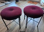 2 mooie leuks - bordeaux paars, Ophalen, Zo goed als nieuw, IJzer