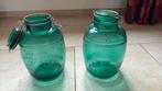 Grote groene wekpotten, Ophalen, Gebruikt, Glas, Minder dan 50 cm