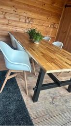 IKEA SKOGSTA eettafel – robuust massief acaciahout, Ophalen, Gebruikt, 100 tot 150 cm, 200 cm of meer