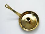 Antieke messing blaker kandelaar 18e eeuw kaarsenhouder, Ophalen of Verzenden, Koper of Brons