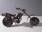Scrap-metal motor(chopper) 26 cm x 14 cm, Antiek en Kunst, Ophalen of Verzenden