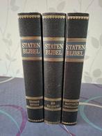 3-delige Statenbijbel met Kanttekeningen, Boeken, Godsdienst en Theologie, Ophalen of Verzenden, Zo goed als nieuw, Christendom | Protestants