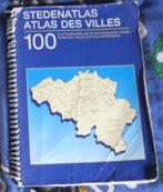 Stedenatlas 100 grootste gemeenten België  + Plattegronden, Gelezen, Ophalen of Verzenden, Landkaart, België of Luxemburg