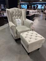 Prachtige fauteuil incl voetenbank SALE, 75 tot 100 cm, Ophalen of Verzenden, Zo goed als nieuw, Stof