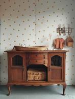 Vintage commode Queen Ann / Art Deco dressoir / eikenhout, 50 tot 70 cm, Ophalen of Verzenden, 90 tot 105 cm, 100 cm of meer