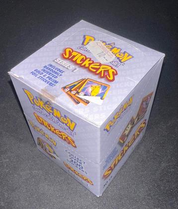 ZELDZAAM Vintage Pokémon Artbox Boosterbox 30 Sticker Packs beschikbaar voor biedingen