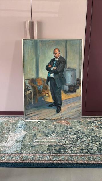 Portret van Dirk 90x65cm olieverf op doek beschikbaar voor biedingen