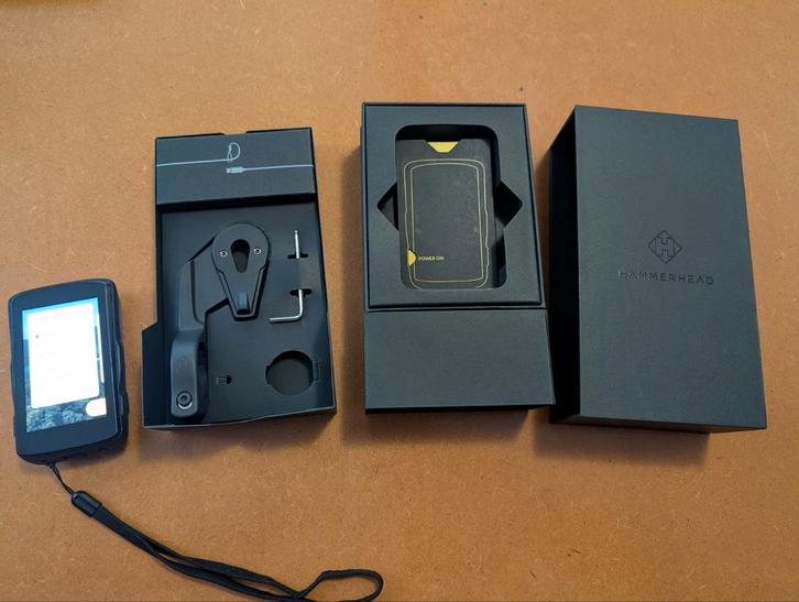 Hammerhead Karoo 2 - Gebruikt, Fietsen en Brommers, Fietsaccessoires | Fietscomputers, Gebruikt, Draadloos, GPS, Hartslagsensor