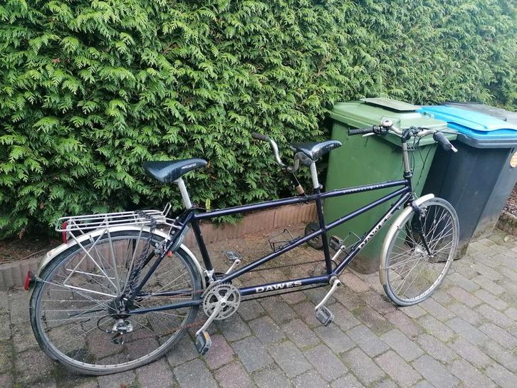 Opknapper Tandemfiets - Dawes, Fietsen en Brommers, Fietsen | Tandems, Gebruikt, Minder dan 10 versnellingen, Minder dan 49 cm