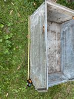Brocante zinken bak 45x65x30, Ophalen, Gebruikt, Vierkant, Metaal