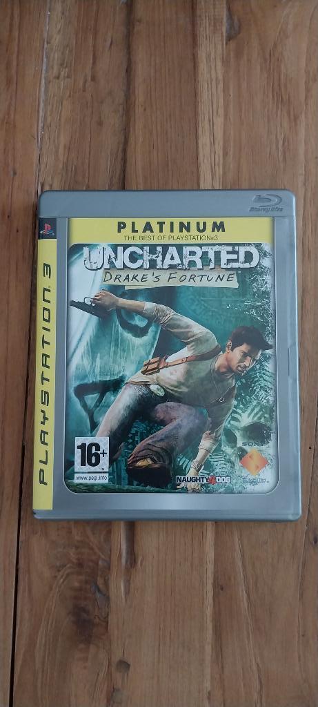 Uncharted Drake's Fortune (Platinum), Spelcomputers en Games, Games | Sony PlayStation 3, Zo goed als nieuw, Avontuur en Actie