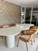 Organic shape microcement eettafel- net nieuw!, Vijf personen of meer, Rechthoekig, Nieuw, 200 cm of meer