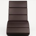 Showmodel: Lounge Ligstoel – Donkerbruin Kunstleer – 186cm, Huis en Inrichting, Stoelen, Bruin, Nieuw, Ophalen of Verzenden, Service@deubaxxl.nl
