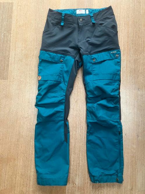 Fjällräven Keb broek maat 40 petrol grijs - ZGAN, Sport en Fitness, Bergsport en Wandelen, Zo goed als nieuw, Kleding, Ophalen of Verzenden