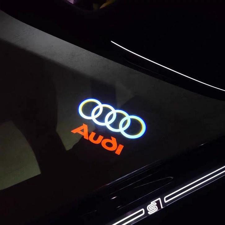 Audi Logo Deurlichten / Instapverlichting, Auto diversen, Tuning en Styling, Ophalen of Verzenden