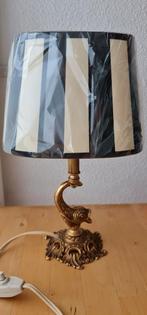 Tafellamp messing vis, Huis en Inrichting, Lampen | Tafellampen, Verzenden, Zo goed als nieuw, Minder dan 50 cm