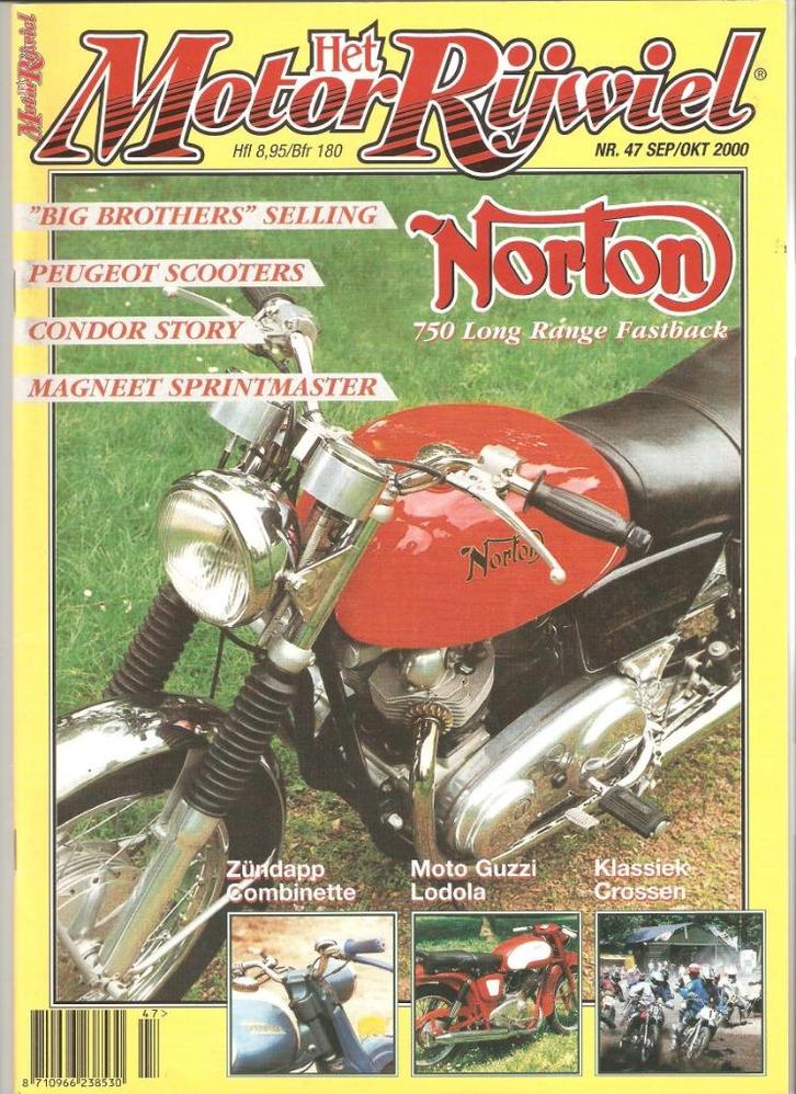 47 Moto  G – Zundapp – Condor – Norton - Magneet - Peugeot, Boeken, Tijdschriften en Kranten, Zo goed als nieuw, Sport en Vrije tijd