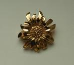 Broche, goudkleurig, vintage, Overige materialen, Minder dan 4 cm, Ophalen of Verzenden, Zo goed als nieuw