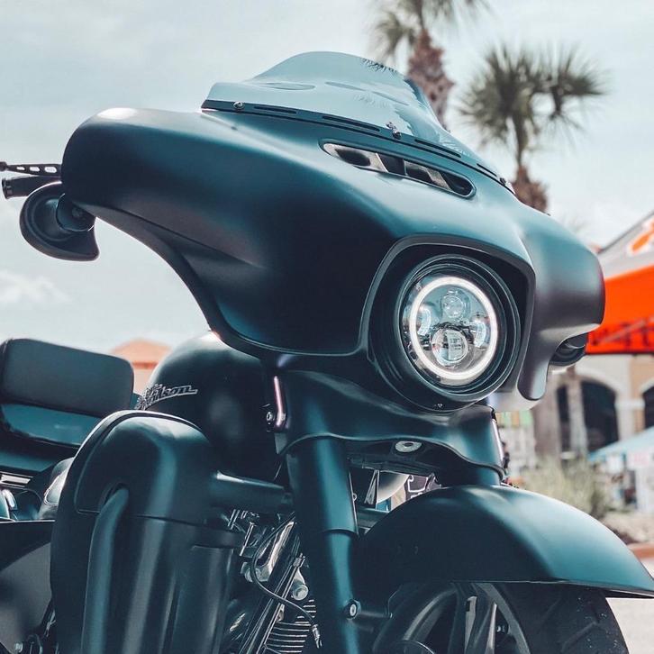 Harley Davidson Street Glide LED koplamp Halo, Motoren, Tuning en Styling, Ophalen of Verzenden