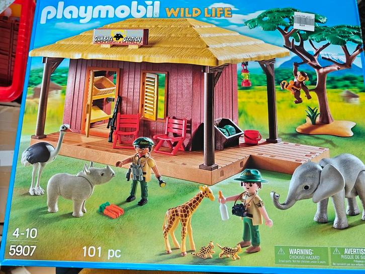 Playmobil nieuwe doos compleet- Safari hut 5907, Kinderen en Baby's, Speelgoed | Playmobil, Zo goed als nieuw, Ophalen of Verzenden