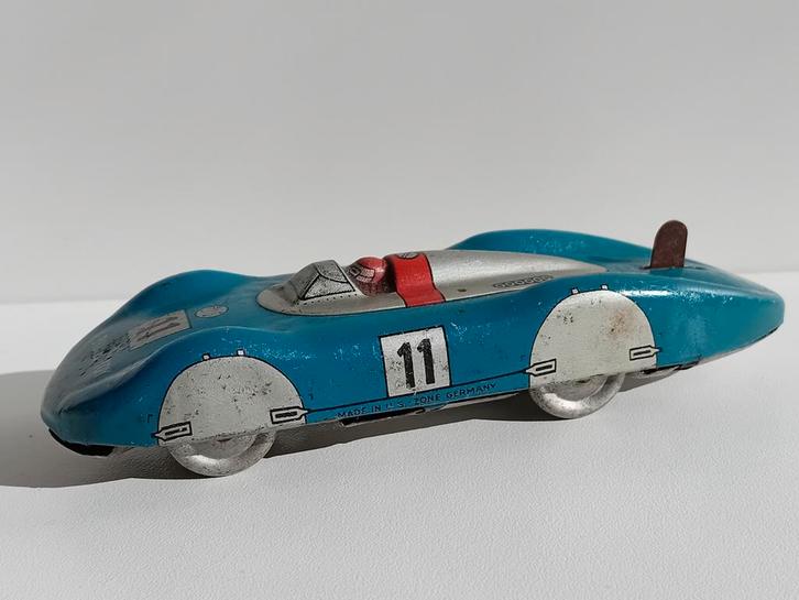 Vintage Biller-Toy Opwind Raceauto 040, Antiek en Kunst, Antiek | Speelgoed, Ophalen of Verzenden
