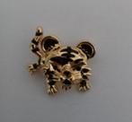Goudkleurige broche tijgertje, Verzenden, Nieuw, Goud, Overige materialen