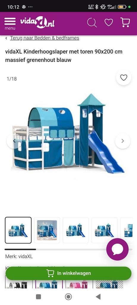Te koop: Stoer Dino Kinderbed met Glijbaan & Tenthuisje!, Kinderen en Baby's, Kinderkamer | Stapelbedden en Hoogslapers, Zo goed als nieuw