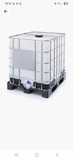 Gebruikte complete IBC tank, 150 liter of meer, Ophalen of Verzenden, Gebruikt, Kunststof