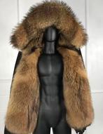 Luxe Heren Parka met Wasbeer Bontkraag, Ophalen of Verzenden, Nieuw, Maat 56/58 (XL), Zwart