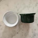 Emile henry ramekin souffle counotte ovenschaaltjes groen, Huis en Inrichting, Ophalen of Verzenden, Zo goed als nieuw, Overige materialen
