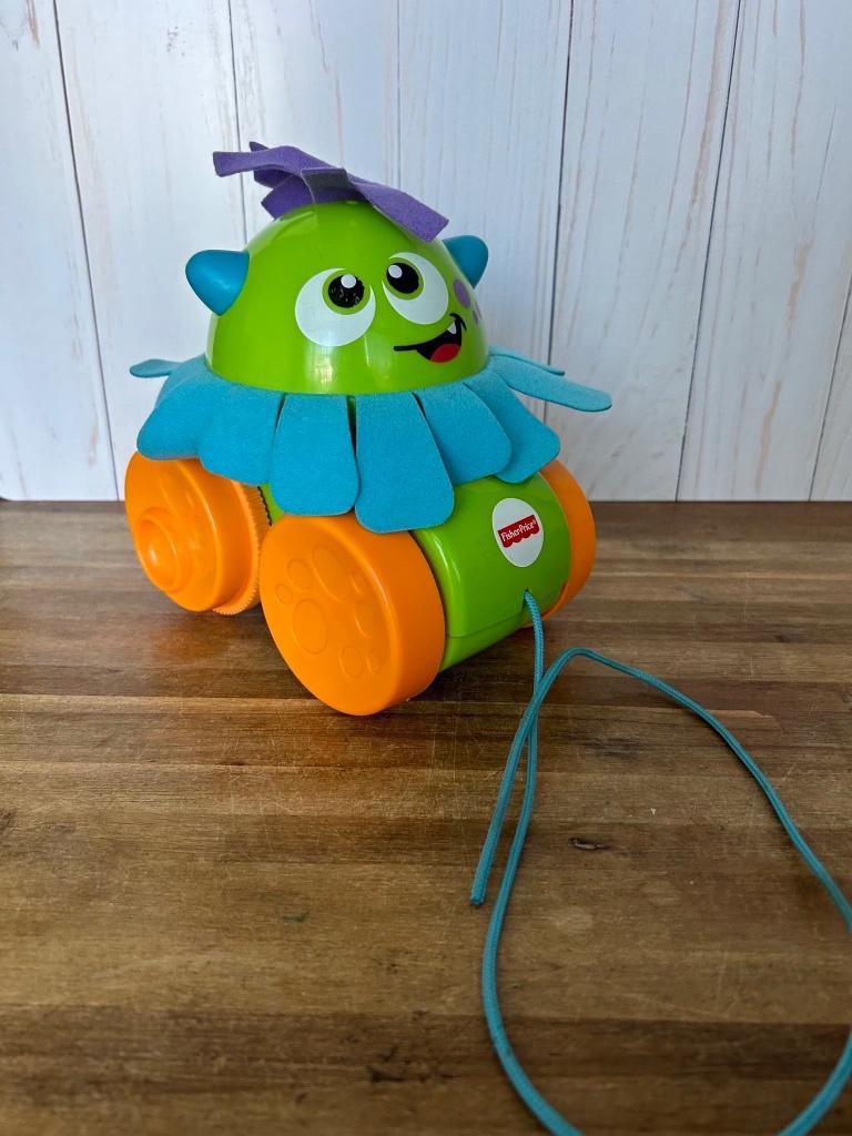 Fisher Price trekmonster, Kinderen en Baby's, Speelgoed | Fisher-Price, Zo goed als nieuw, Duw- of Trekspeelgoed, Ophalen of Verzenden