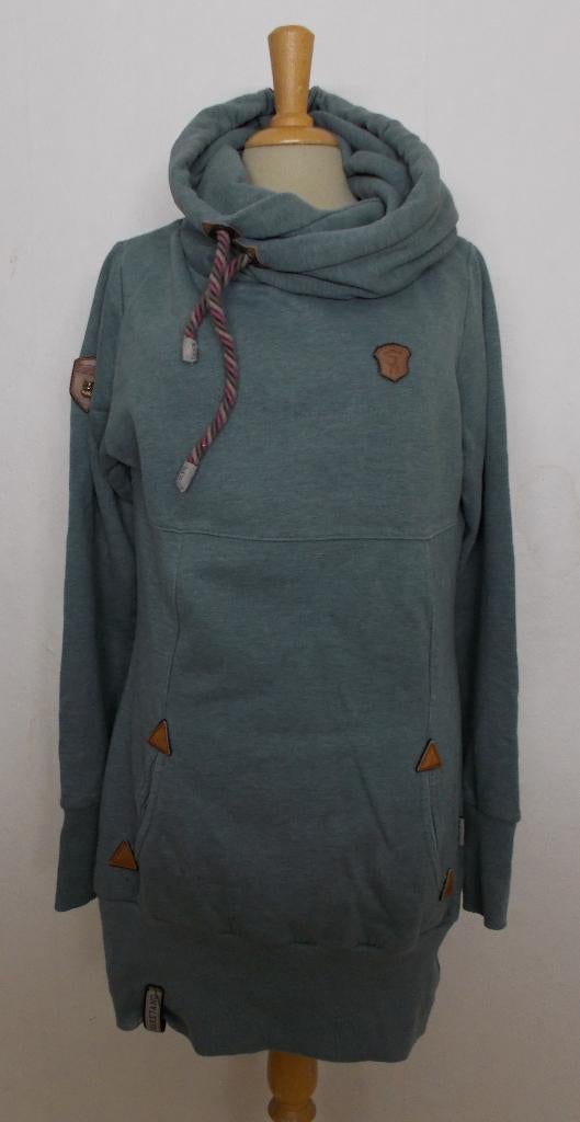 Stoere groene lange trui/hoodie met capuchon van Naketano! M, Ophalen of Verzenden, Zo goed als nieuw, Maat 38/40 (M), Groen