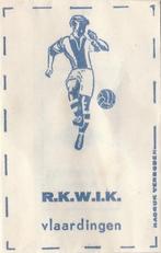 voetbal - R.K.W.I.K. RKWIK Vlaardingen, Verzamelen, Suikerzakjes, Ophalen of Verzenden