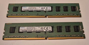 2x 4GB DDR4 Samsung geheugen beschikbaar voor biedingen