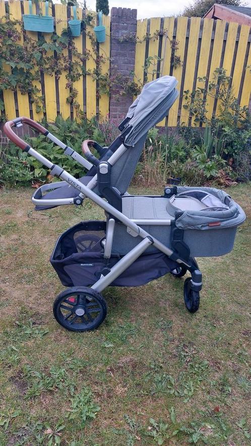 Uppababy vista V2 kinderwagen groen (gregory), Kinderen en Baby's, Buggy's, Gebruikt, Overige merken, Voetenzak, Ophalen