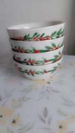4 porseleinen Kerstkommen uit het Albert Heijn Kerstservies, Ophalen of Verzenden, Nieuw