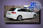 Audi A3 8P Sportback - Achterbumper spoiler [S3 Look], Auto diversen, Tuning en Styling, Ophalen of Verzenden, MJ-Carstyling, Info@mj-carstyling.net