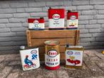 Vintage Esso Olieblikken Collectie - Automobilia Verzamelobj, Ophalen of Verzenden