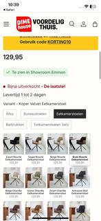 Eetkamerstoelen, Ophalen, Zo goed als nieuw, Stof, Drie
