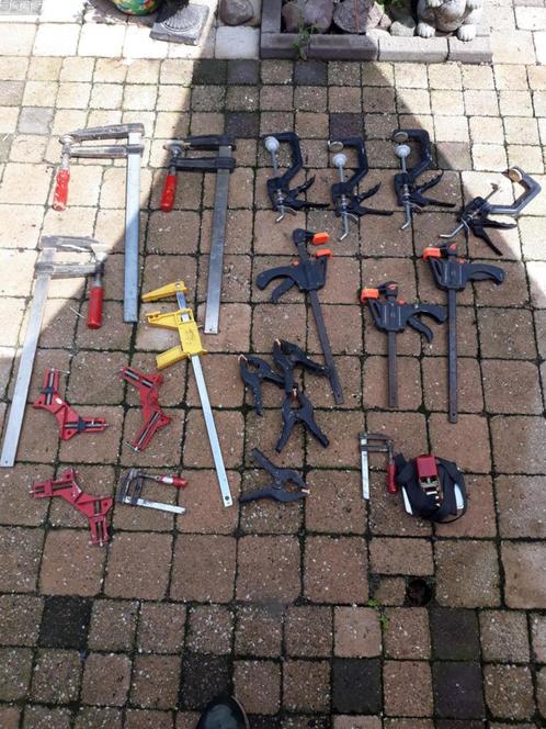 21 lijmklemmen, Doe-het-zelf en Verbouw, Gereedschap | Handgereedschap, Gebruikt, Ophalen of Verzenden