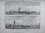 241-244 / Stad en Kasteel Ijsselstein - Ysselstein Gravure, Antiek en Kunst, Kunst | Etsen en Gravures, Ophalen of Verzenden