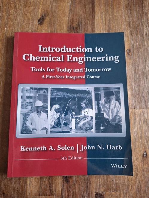 studieboek Introduction to Chemical Engineering, Boeken, Studieboeken en Cursussen, Zo goed als nieuw, HBO, Beta, Ophalen of Verzenden