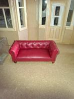 Poppenhuis Bankstel - Luxe Rood 1:12, Ophalen of Verzenden, Nieuw, Poppenhuis